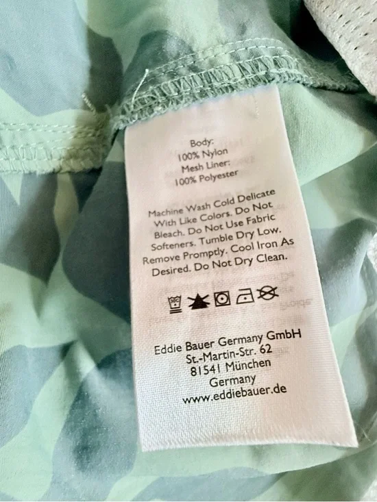 Men's 2XL Green Leaf tropical Print Swim Trunks - Lightweight Beach Shorts - Picture 8 of 10